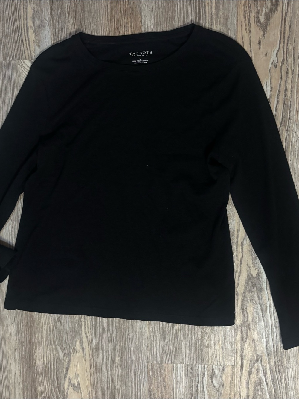 NWOT Talbots 100% Pima Cotton Top - L